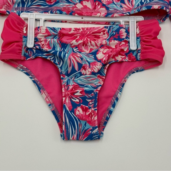 NWT Tommy Bahama Toddler Girl Floral Long Sleeve Kids 2 Piece Pink Swimsuit 4T - Picture 4 of 5